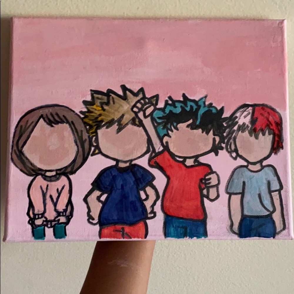 mha chibi style canvas